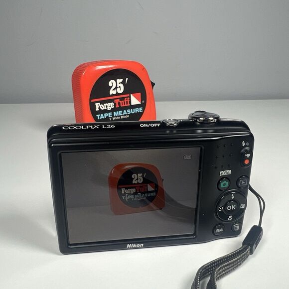 Nikon Coolpix L26 16.1MP Compact Digital Camera Black Tested Working W/ 8GB Card - Picture 2 of 9